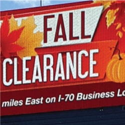 Fall Clearance Billboard